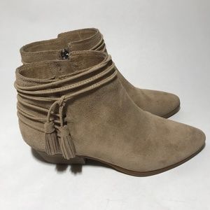 Vince Camuto Tan Suede Booties
